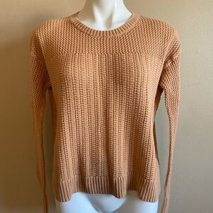 Banana Republic Women's Tan Textured Crew Neck Sweater